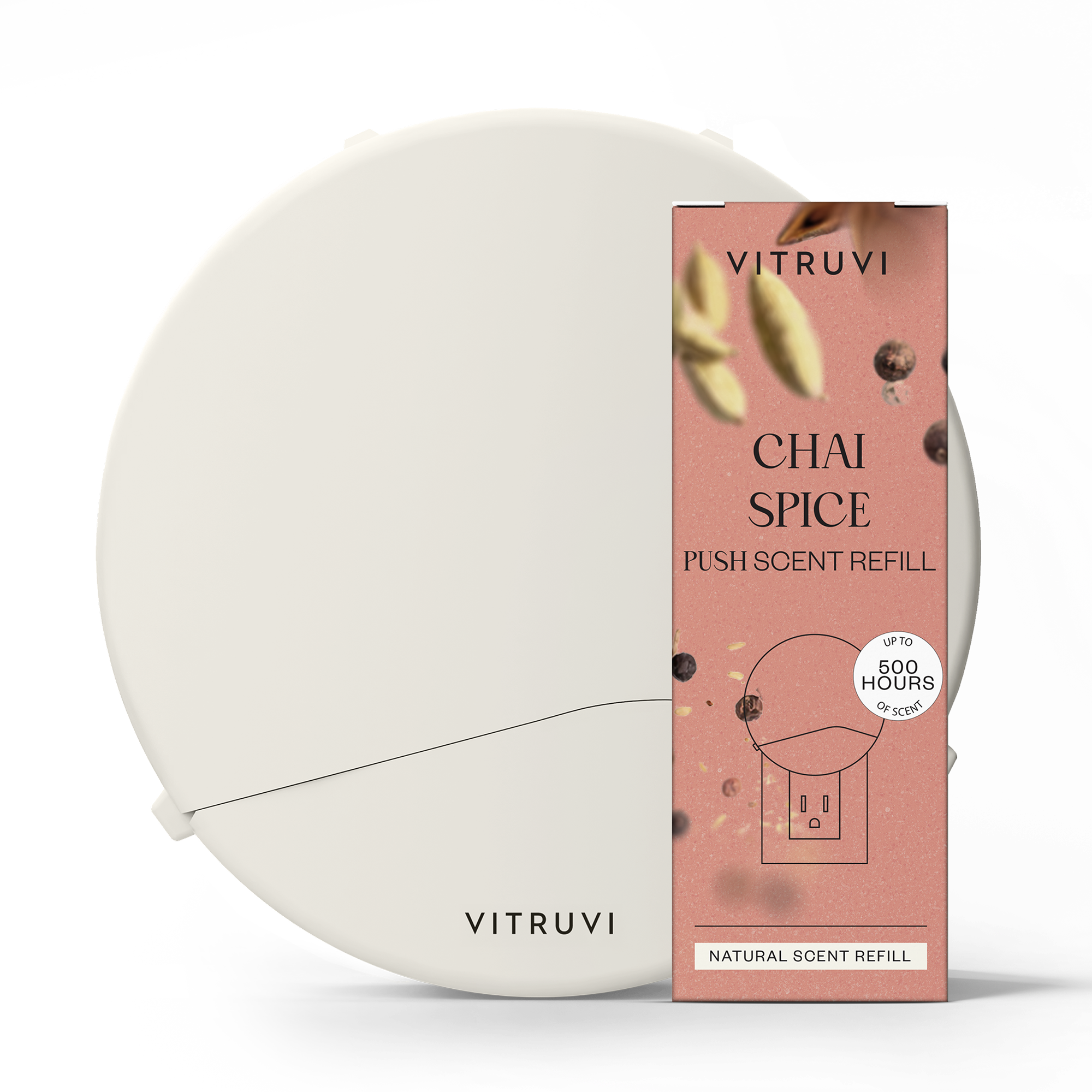 Push Plug-in Wall Diffuser – Starter Kit with Chai Spice Refill