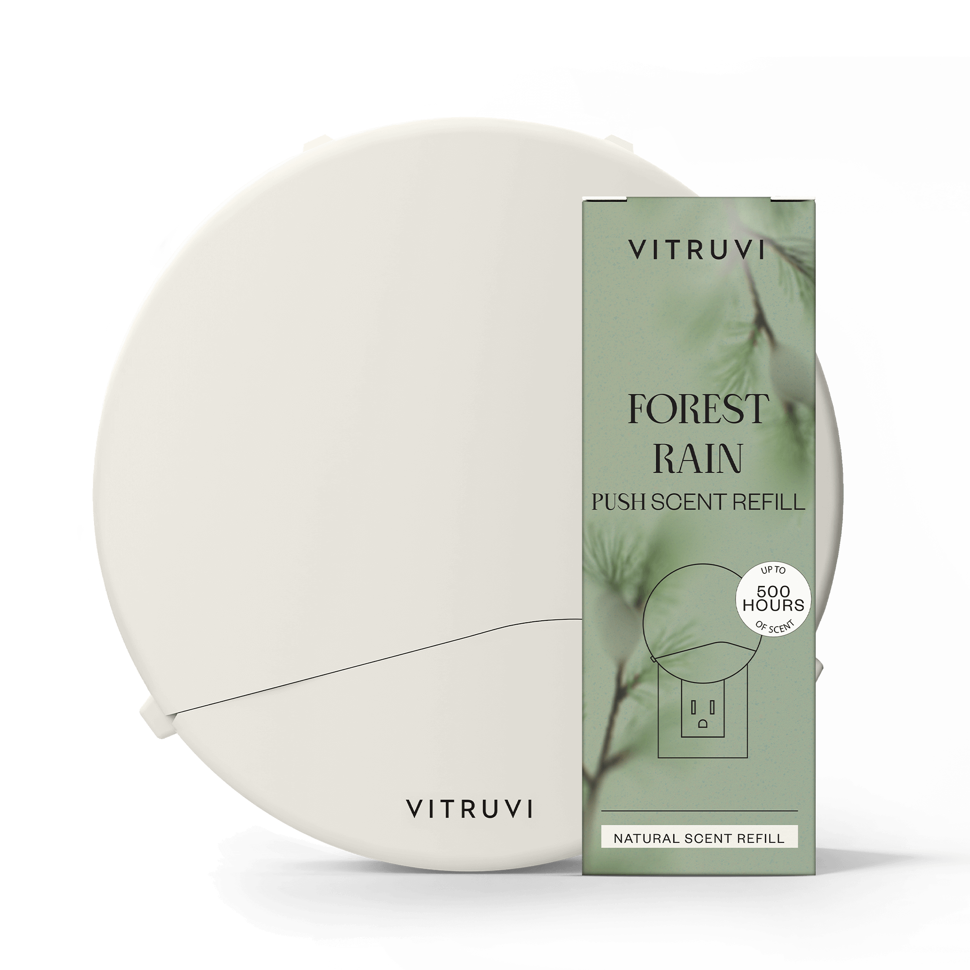 Push Plug-in Wall Diffuser – Starter Kit with Forest Rain Refill