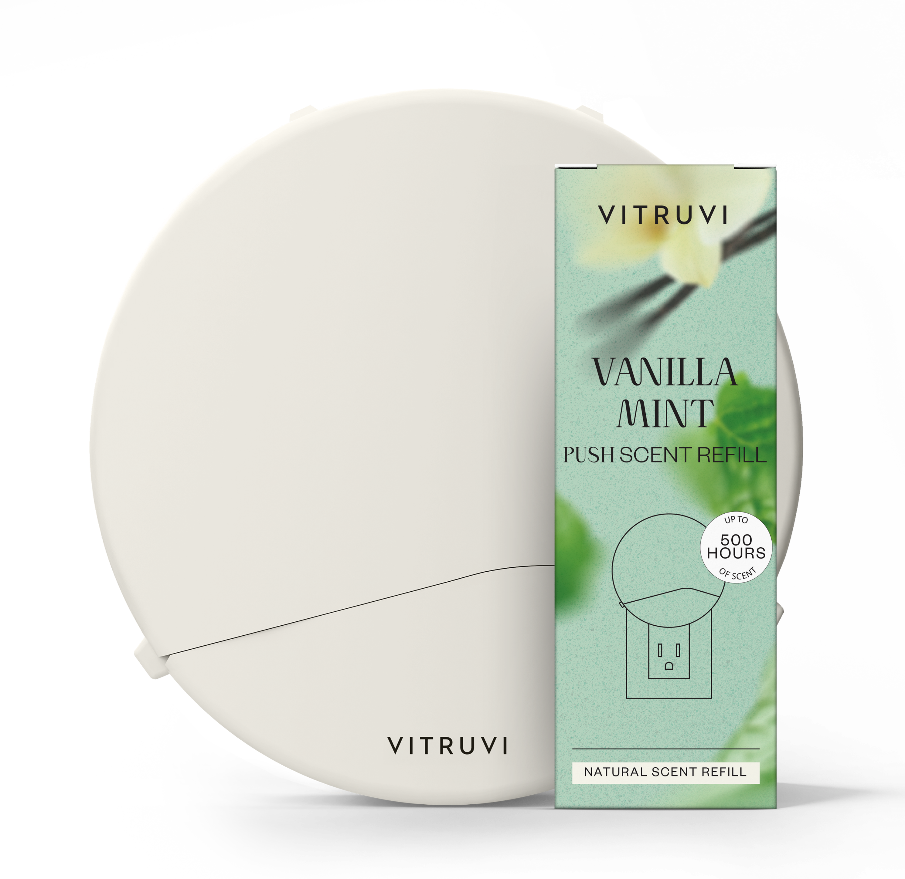 Push Plug-in Wall Diffuser – Starter Kit with Vanilla Mint Refill